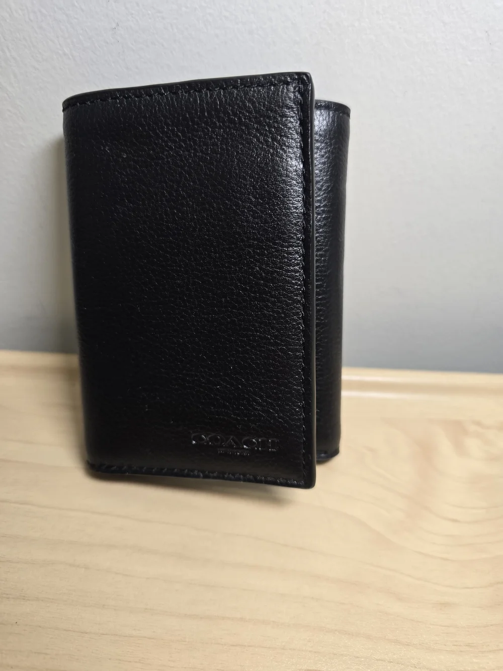 Coach black leather